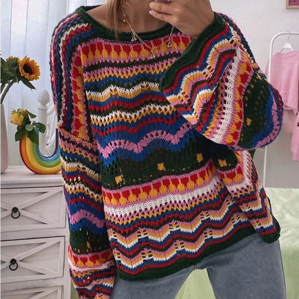 COLORFUL Knit Sweater